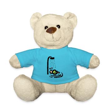 Schnecke unter der Dusche - Duschen - Teddy - Atollblau - Vorne