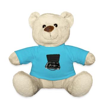 Klarinette in einem Koffer zerlegt - Teddy - Atollblau - Vorne