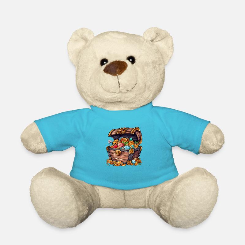 Eine Schatztruhe - Teddy - Atollblau