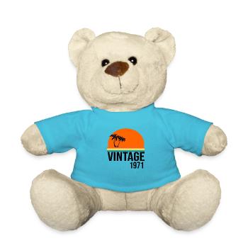 Vintage 1971 - Teddy Bear - atoll blue - Front