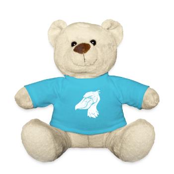 Bec-de-chaussure Ornithologue Forêt I Cadeau - Nounours - bleu outremer - Devant