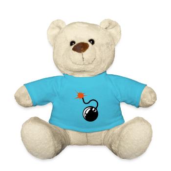 bomb wick - Teddy Bear - atoll blue - Front