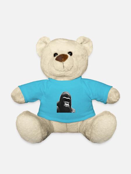 Silverback Gorilla - Teddy Bear - atoll blue