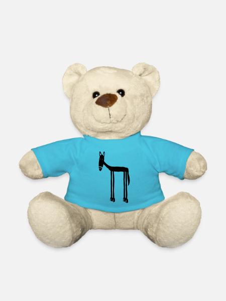 Pferd - Teddy - Atollblau