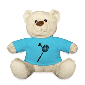 Badminton-Sport-Icon - Teddy - Atollblau - Vorne