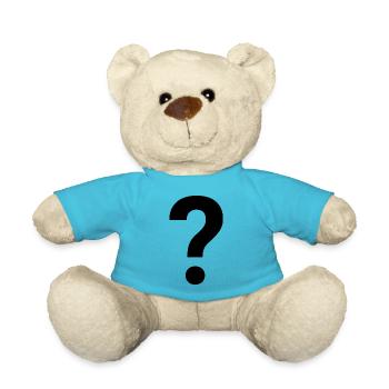 Fragezeichen - Teddy - Atollblau - Vorne
