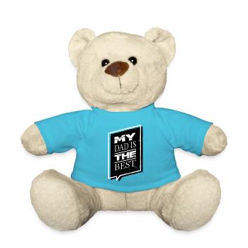 adopting funny sayings funny quote family reunion - Teddy Bear - atoll blue - Front