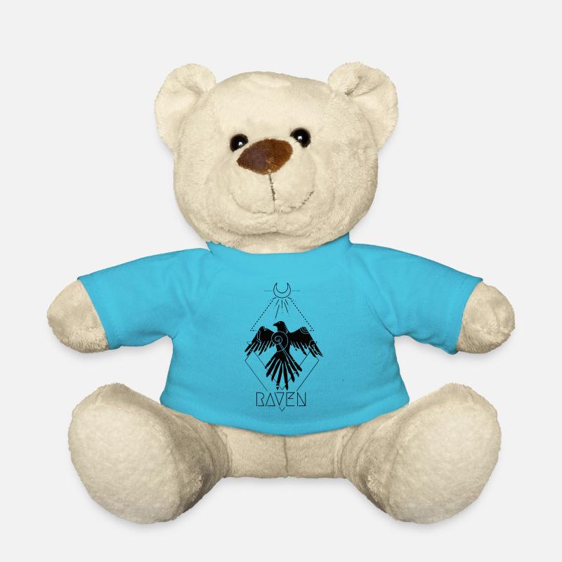 Raven Tattoo Design Triangle de lune - Nounours - bleu outremer