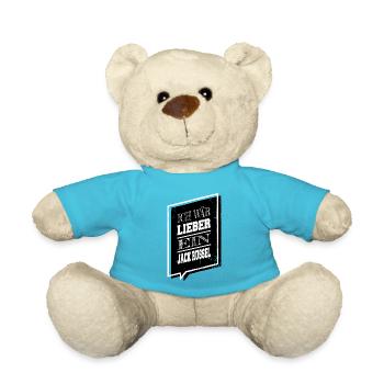 spaß bachhund schäferhund witzig dogge geschenk - Teddy - Atollblau - Vorne