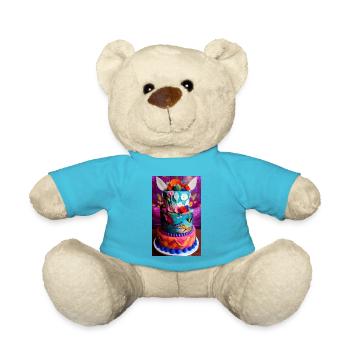 Great cake for celebrating - Teddy Bear - atoll blue - Front