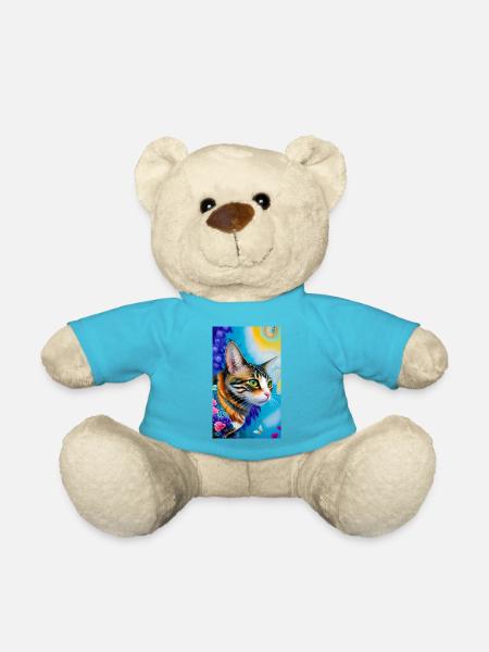 Marvellous domestic short haired cat - Teddy Bear - atoll blue