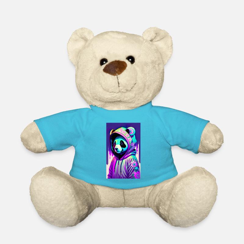 ARTWORK Panda Gangsta - Teddy - Atollblau