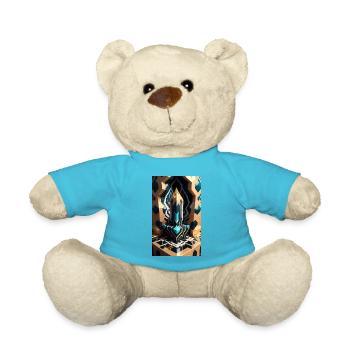Enchanted Blocks - Teddy Bear - atoll blue - Front