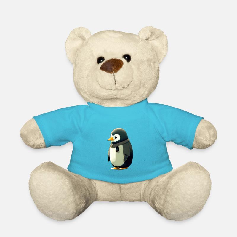 Un pingouin mignon et potelé - Nounours - bleu outremer