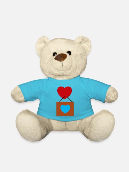 Luftballon - Teddy - Atollblau