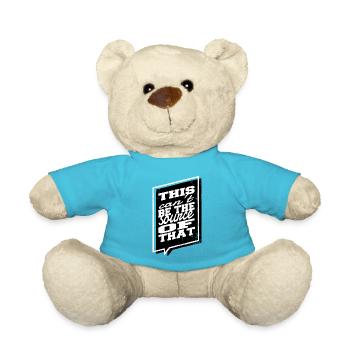 programming, computer scientist, humor, informatics - Teddy Bear - atoll blue - Front