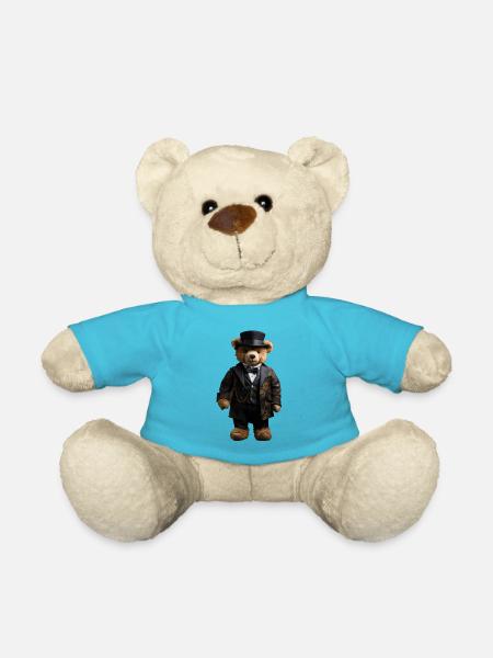 Clothes make the man, even with bears - Teddy Bear - atoll blue