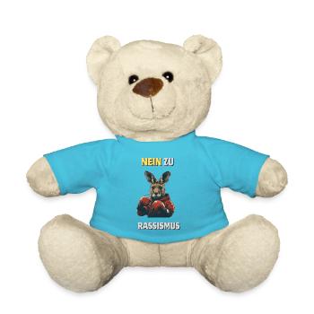 Känguru "Keine Chance für Rassismus" - Teddy - Atollblau - Vorne