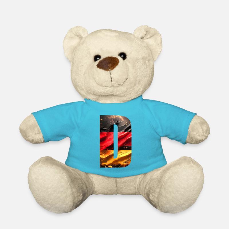 Flagge Deutschland - Teddy - Atollblau