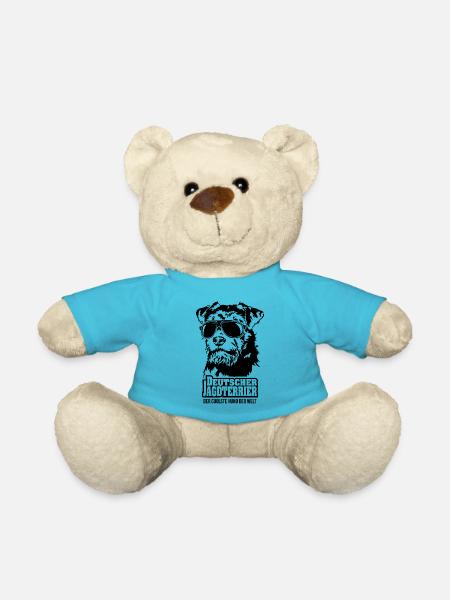 Deutscher Jagdterrier coolster Hund Hunde Wilsigns - Teddy - Atollblau