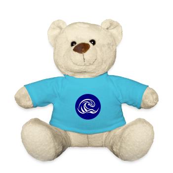 Wave Sea Symbol Water - Teddy Bear - atoll blue - Front