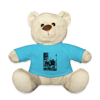 Mon vieux village - village historique à la maison - Nounours - bleu outremer - Devant