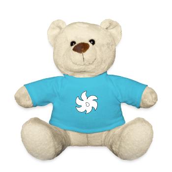 Shape, Symbol, Symbol, Flower, Plant - Teddy Bear - atoll blue - Front