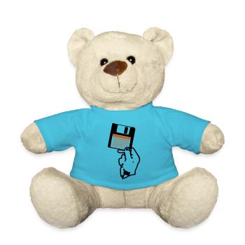 Ich halte dir eine Handdiskette. - Teddy - Atollblau - Vorne