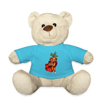 Super Carrot - Teddy Bear - atoll blue - Front