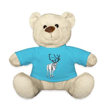 reindeer - Teddy Bear - atoll blue - Front