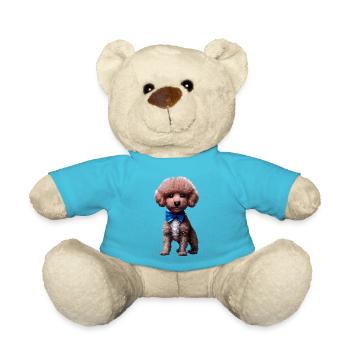 Caniche Chiot Chien Propriétaire Chien Chiot Caniche Chien Amour - Nounours - bleu outremer - Devant