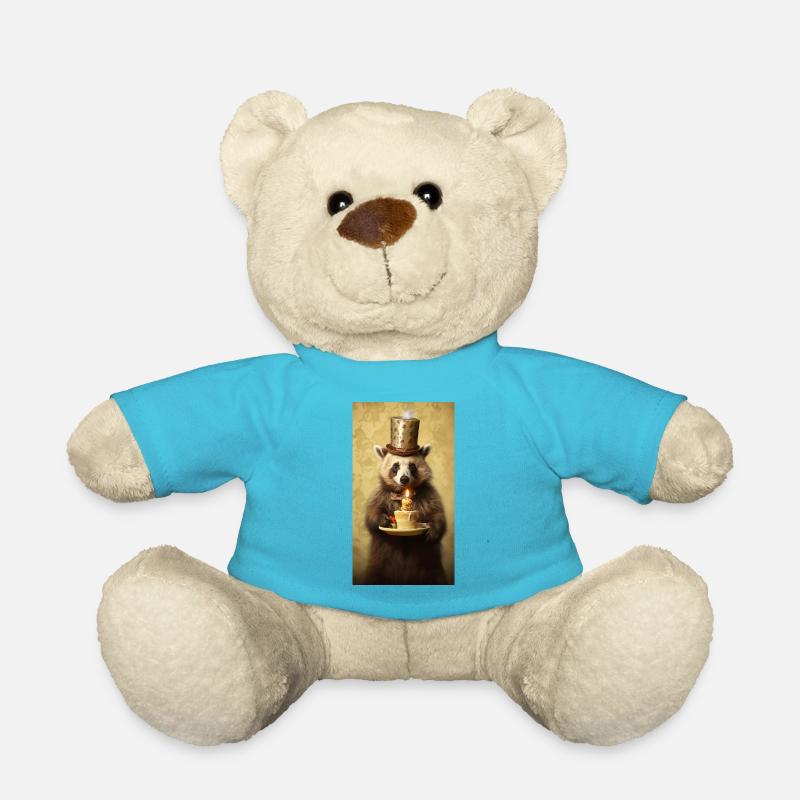Anniversaire - Nounours - bleu outremer