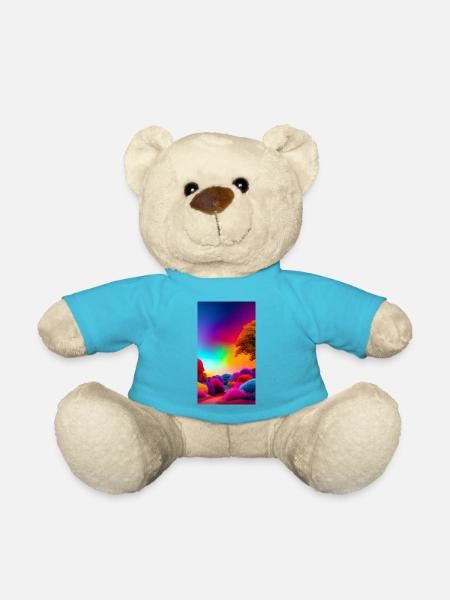 Brilliant color spectacle - Teddy Bear - atoll blue