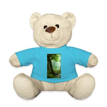 Stiller Waldzauber - Teddy - Atollblau - Vorne