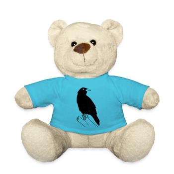 crow - Teddy Bear - atoll blue - Front