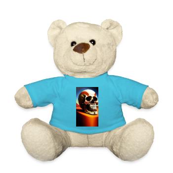 Mexiko Schädel - Teddy - Atollblau - Vorne