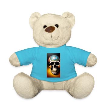 Mexikanischer Schädel - Teddy - Atollblau - Vorne