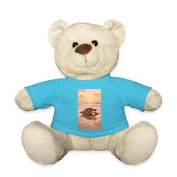 Turtle Sea Sea Turtle Beach - Teddy Bear - atoll blue - Front