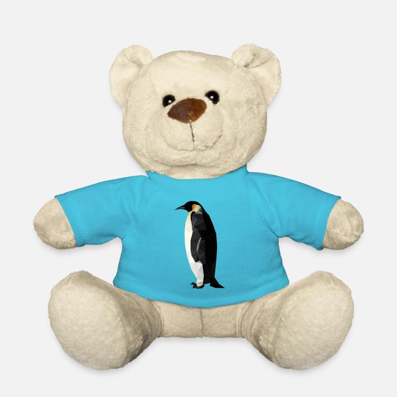 Pinguin Polygon Geometrische Formen - Teddy - Atollblau