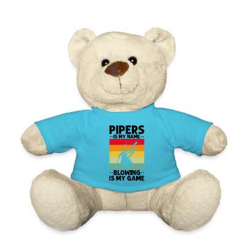 Dudelsack für Dudelsackspieler und Schotten - Teddy - Atollblau - Vorne