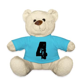 Maillot numéro 4 - Nounours - bleu outremer - Devant