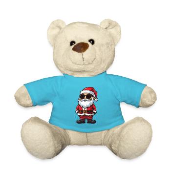 Weihnachtsmann Santa Comic - Teddy - Atollblau - Vorne