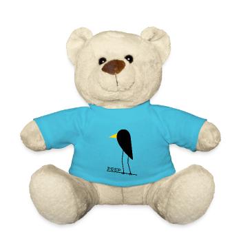 Birds | funny sayings, funny pictures - Teddy Bear - atoll blue - Front