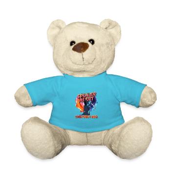 spoiler alert everyone dies - Teddy Bear - atoll blue - Front