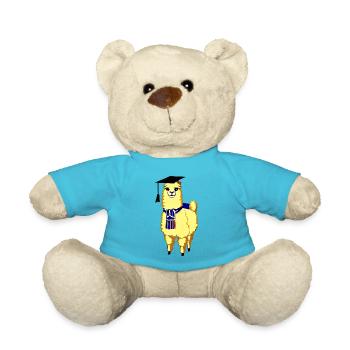 Diplôme de Bachelor Diplômé Alpaga - Nounours - bleu outremer - Devant