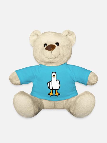 Statement Gans - Teddy - Atollblau