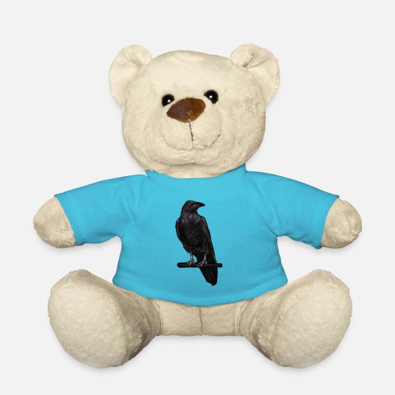 raven - Teddy Bear - atoll blue