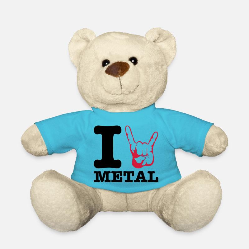 I love Metal !!! Horns - Teddy - Atollblau