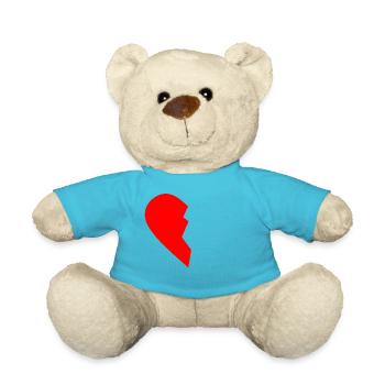 HALB HEART LINKS - Teddy - Atollblau - Vorne