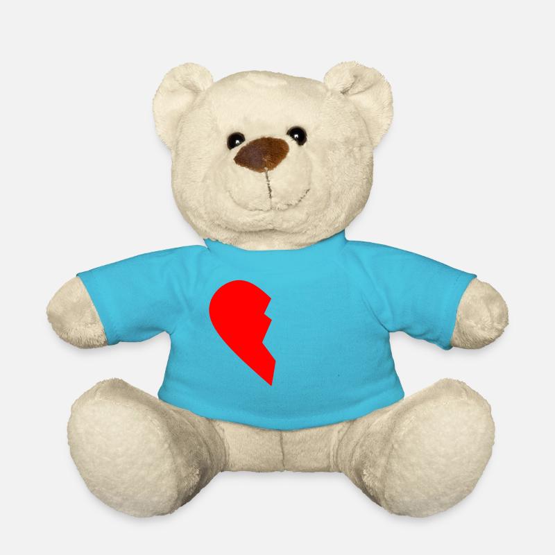 HALB HEART LINKS - Teddy - Atollblau